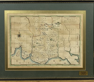 Lot 1562 - John NORDEN His county map and eight maps of...