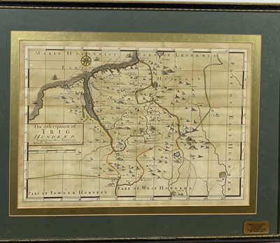 Lot 1562 - John NORDEN His county map and eight maps of...