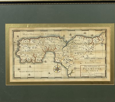 Lot 1562 - John NORDEN His county map and eight maps of...