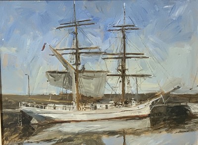 Lot 208 - Robert JONES (1943) Brig Astrid, Penzance...