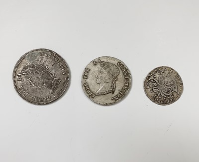 Lot 58 - BOLIVIA: A collection of 3 silver 19th century...