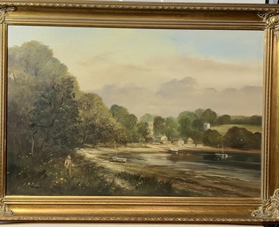 Lot 211 - Ted DYER (1940) St Anthony in Meneage Oil on...