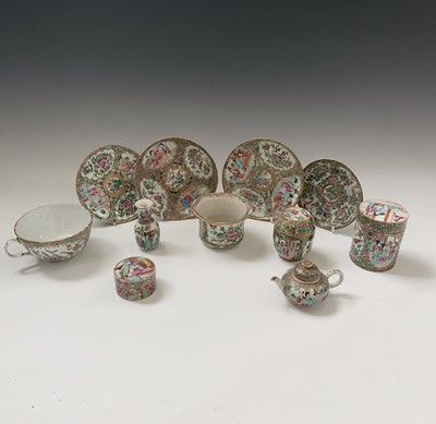 Lot 208 - Eleven Chinese canton items, 19th century, to...