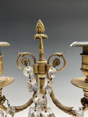 Lot 60 - A pair of French bronze and gilt bronze...
