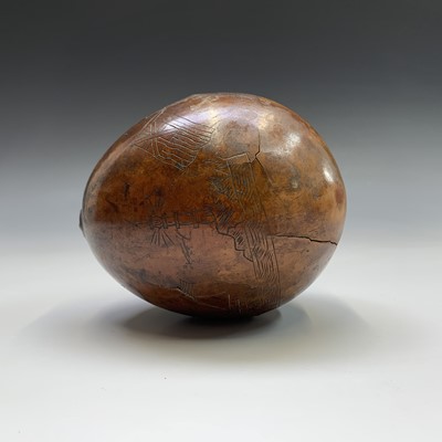 Lot 260 - Of American Interest . A 19th century coconut...