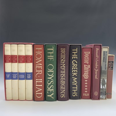 Lot 1379 - FOLIO SOCIETY. Four leather bound vols in...