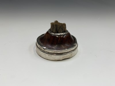 Lot 1083 - A silver-mounted nib brush, a set of four Sri...