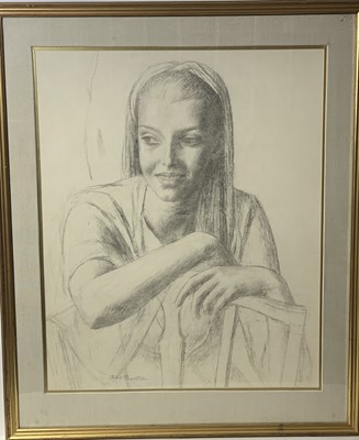 Lot 64 - Dod PROCTER (1891-1972) Pencil portrait Seated...