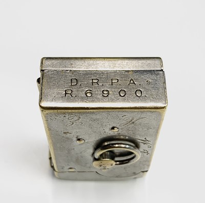 Lot 274 - A 19th century silver plated brass lighter...