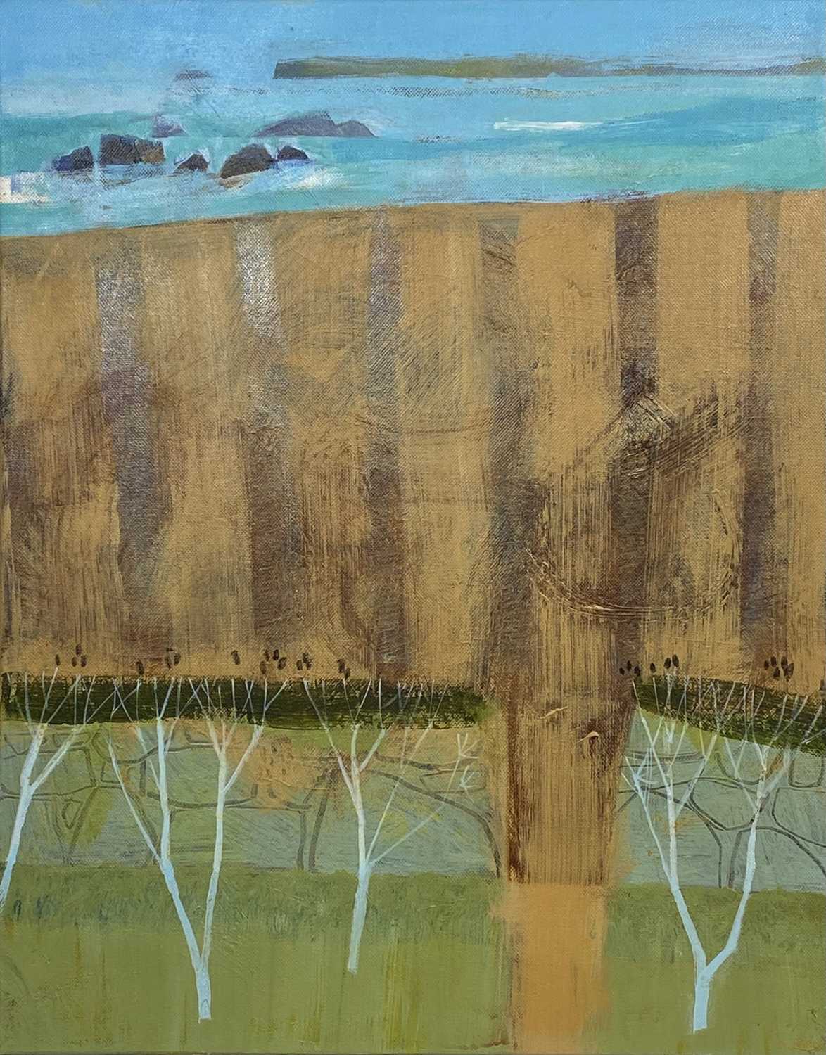 Lot 280 - Simon POOLEY (1955) Coastal Field Mixed media...