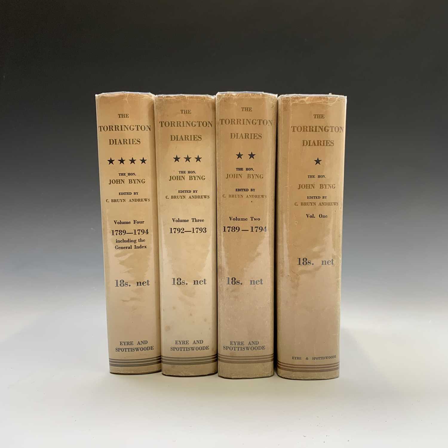 Lot 1488 - JOHN BYNG. 'The Torrington Diaries'. Four vols...