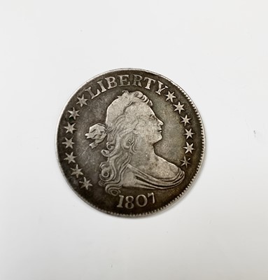 Lot 3 - U.S.A. Half Dollar: A rare draped bust silver...