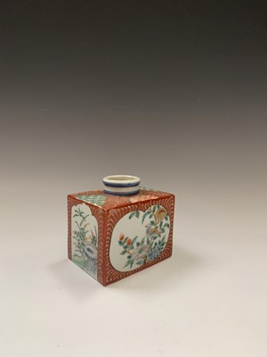 Lot 69 - A Japanese porcelain inkwell, 19th century, of...