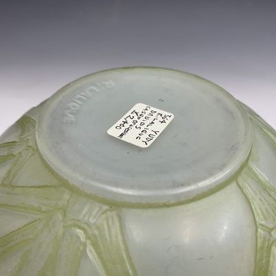 Lot 985 - A Lalique opalescent glass vase, 'Druide',...