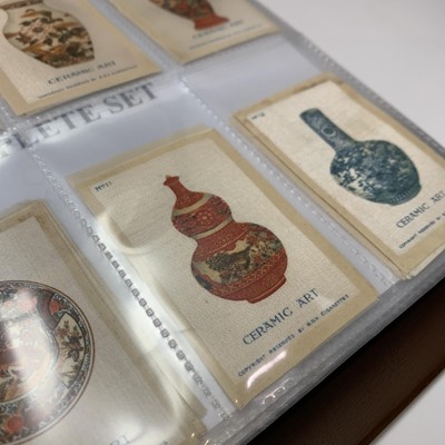 Lot 820 - CIGARETTE CARDS: Silk and other unusual cards...