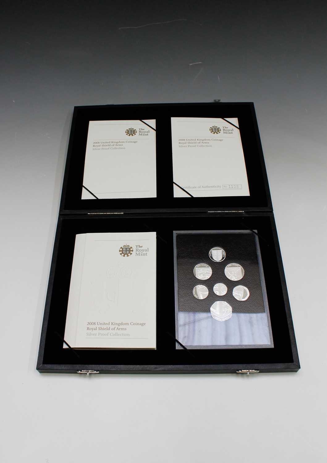Lot 46 - GREAT BRITIAIN 2008 silver proof collection...