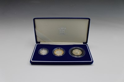 Lot 47 - GREAT BRITAIN 2003 silver proof 3 coin...