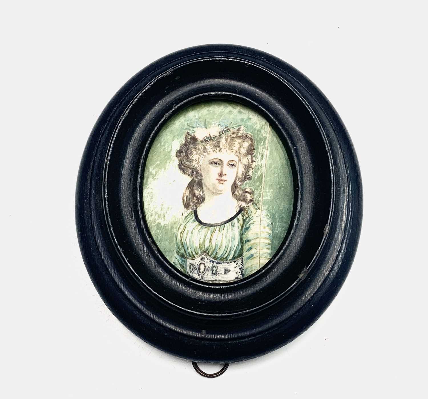 Lot 565 - Two George III portrait miniatures