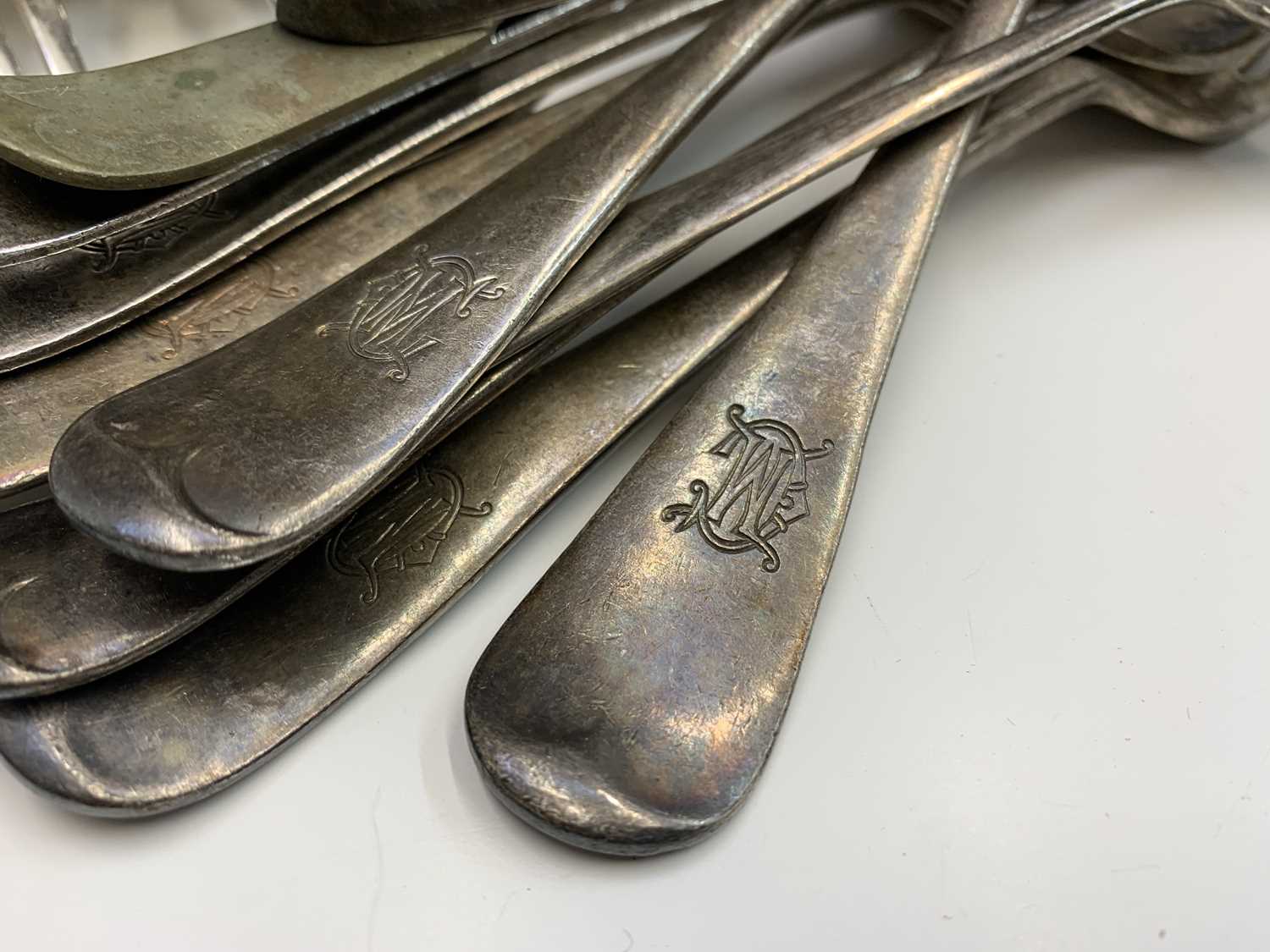 Lot 228 A collection of EPNS cutlery in both fiddle