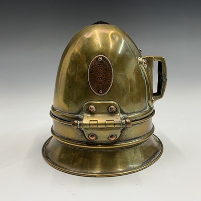 Lot 299 - A Rotax vintage brass vehicle lamp, the...