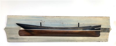 Lot 536 - A ship builder's half model of Iron Ship...