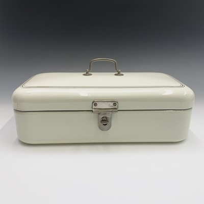 Lot 303 - A 1930s continental enamel storage container...