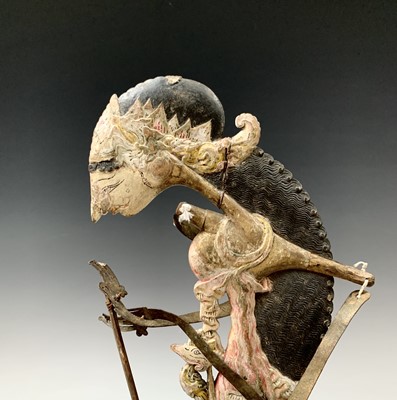 Lot 217 - A pair of wayang klitik puppets, Yogyakarta,...