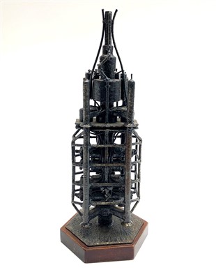 Lot 15 - A Norwegian scale metal model of a Cameron...