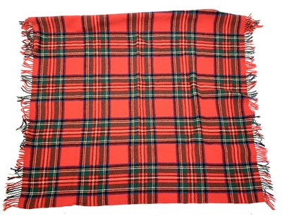 Lot 2851 - A New Conway tartan wool travel rug, 152 x...