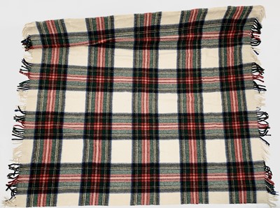 Lot 2851 - A New Conway tartan wool travel rug, 152 x...