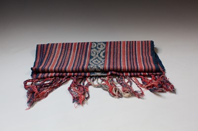 Lot 219 - A warp Ikat woven scarf/runner, cotton Oecussi,...