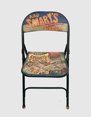 Lot 3249 - A pair of painted metal folding chairs, 'Billy...