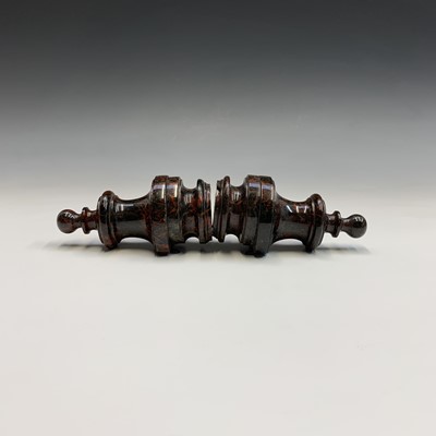 Lot 367 - A pair of Cornish serpentine wall brackets by...