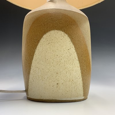 Lot 1001 - A Tremaen studio pottery table lamp with shade,...