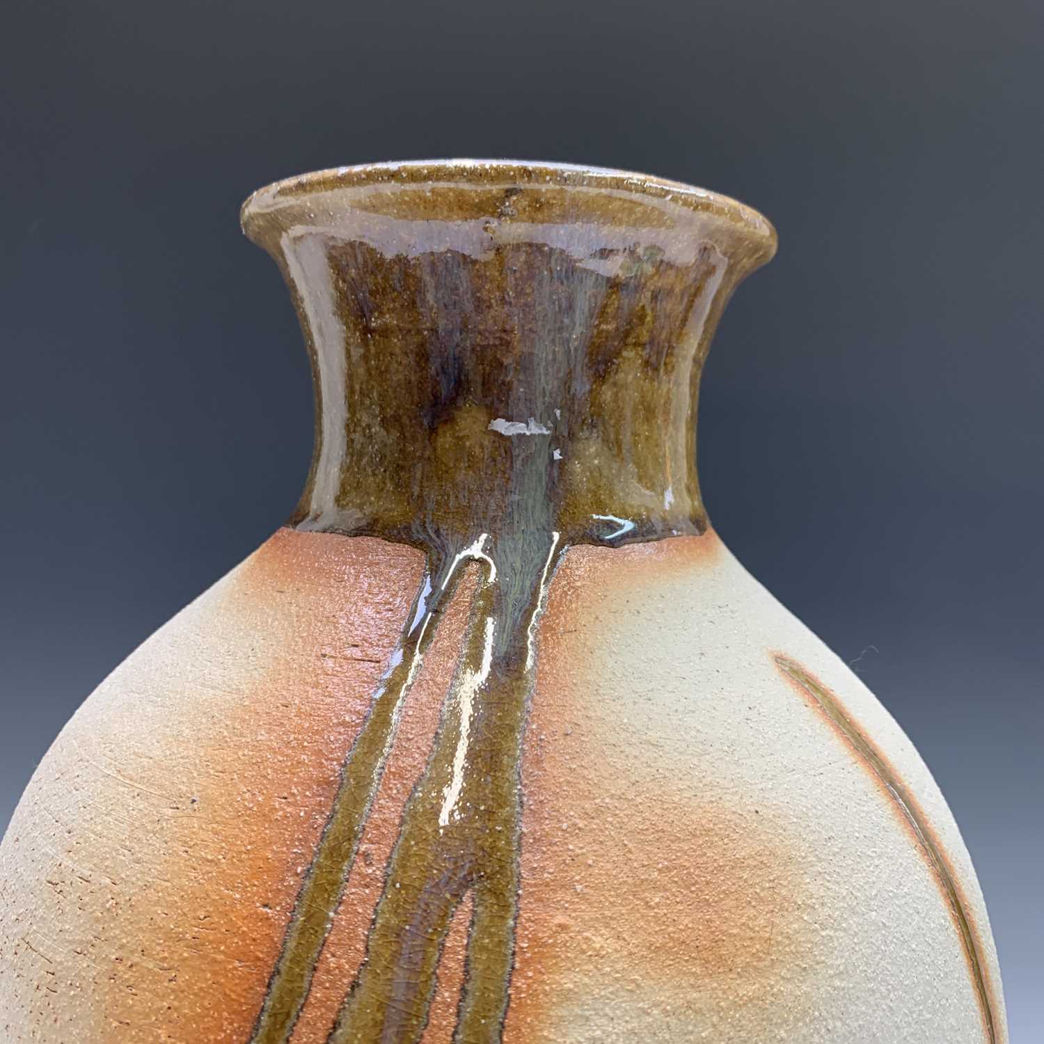 Lot 992 A large Porthleven studio pottery vase,