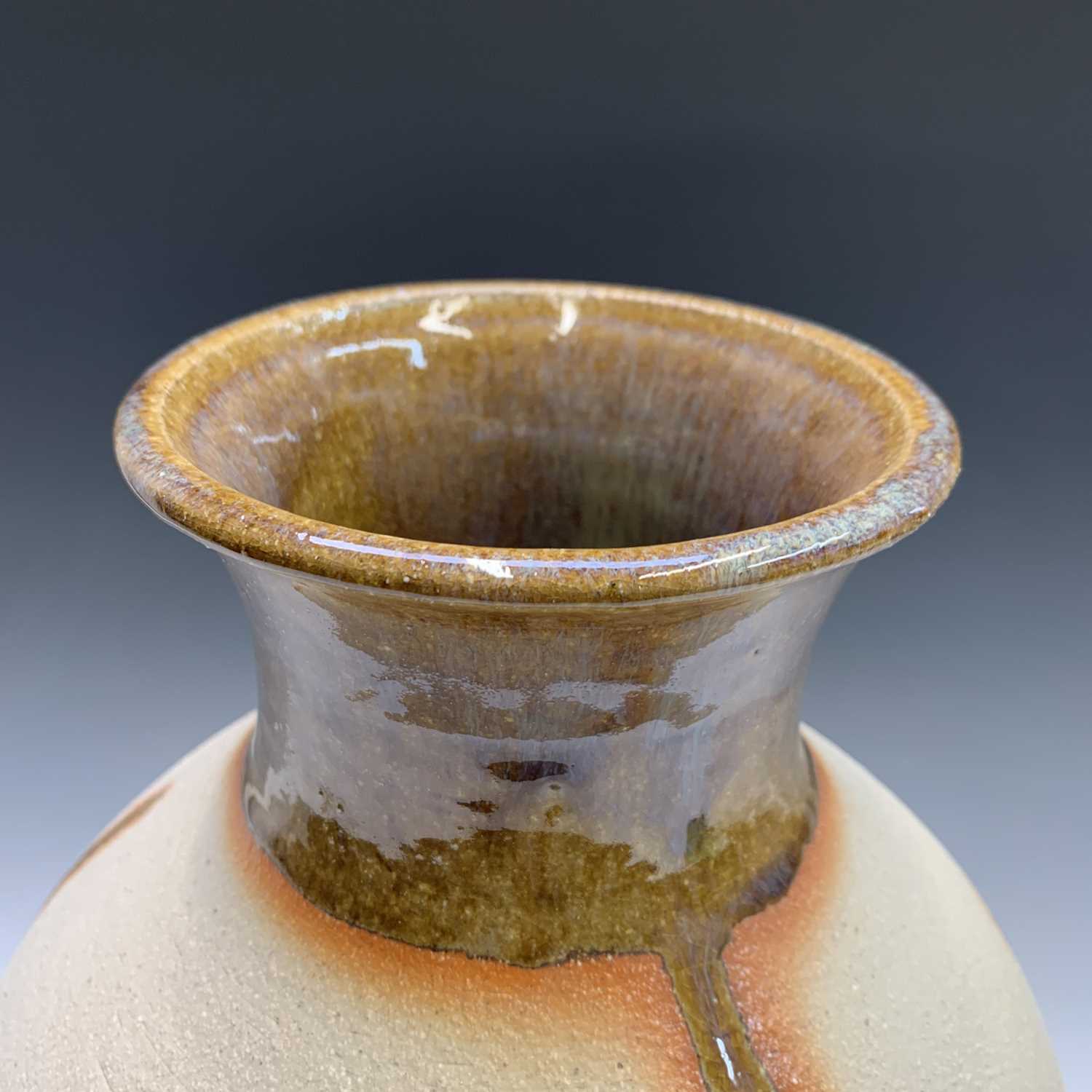 Lot 992 A large Porthleven studio pottery vase,