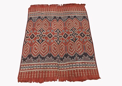 Lot 226 - A ceremonial warp Ikat cotton weaving, Sa'dan,...