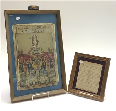 Lot 525 - 'A Portfolio of Selfridges Decorations for the...