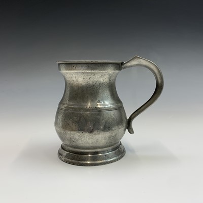 Lot 598 - Three pewter candle wall sconces, height 27cm,...