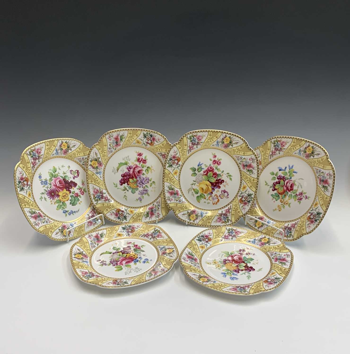 Lot 1018 - A set of six Spode 'The Cabinet Collection'...