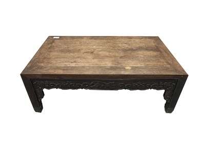 Lot 11 - A Chinese hardwood Kang table, 18th/19th...