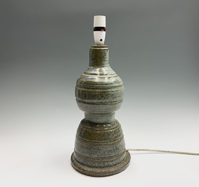 Lot 431 - A studio pottery lamp base, height 35cm,...