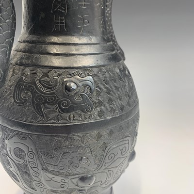 Lot 130 - A Chinese bronze archaic style vase, circa...