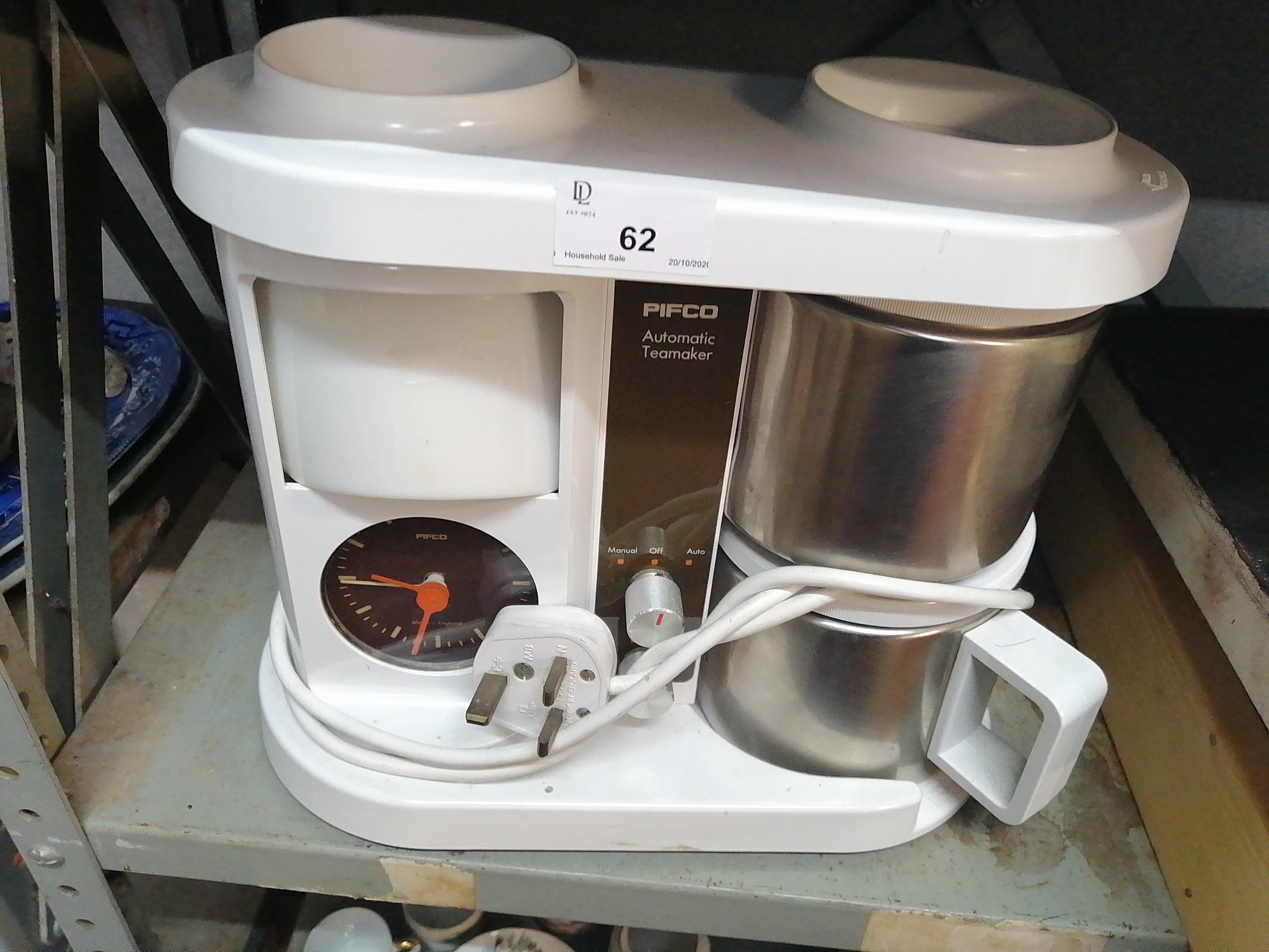 Lot 62 - • An automatic tea maker alarm clock.