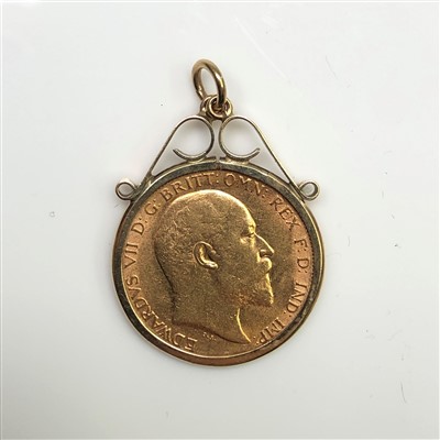 Lot 2529 - An Edward Vll half sovereign 1910, extremely...