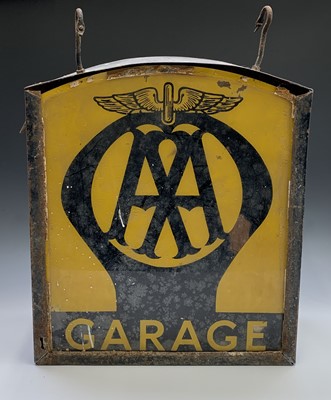 Lot 409 - An illuminated AA Garage sign. Height 72cm...