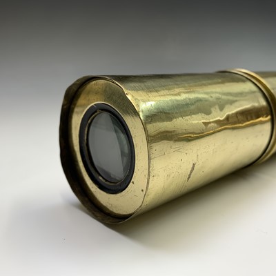 Lot 483 - A brass marine telescope, circa 1830, length...