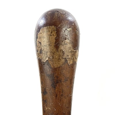 Lot 1 - A 19th century hardwood knobkerrie of typical...