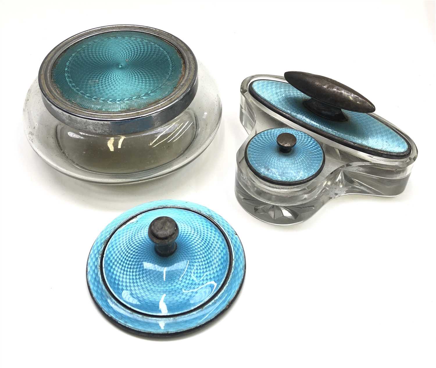 Lot 2175 - An unusual cut glass stand, the back holds a...