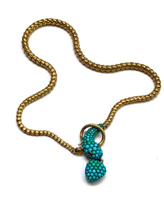 Lot 2418 - An impressive early Victorian gold snake...